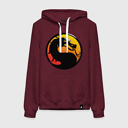 Женская толстовка-худи Mortal kombat logo