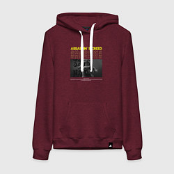 Толстовка-худи хлопковая женская Ассасcинс Крид Shadows, цвет: меланж-бордовый
