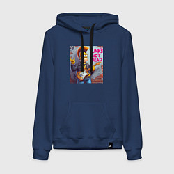 Женская толстовка-худи Homer Simpson - punks not dead