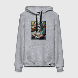 Женская толстовка-худи Rick Sanchez is a hippie from New York