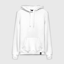 Толстовка-худи хлопковая женская Goth heart - Хэллоуин, цвет: белый