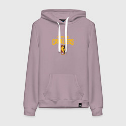 Толстовка-худи хлопковая женская Кливленд Кавальерс - нейминг команды, цвет: сиреневый