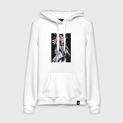 Толстовка-худи хлопковая женская Тамзи - Гачиакута, цвет: белый
