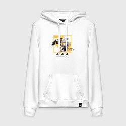 Толстовка-худи хлопковая женская Исюань - Zenless Zone Zero, цвет: белый