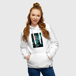 Толстовка-худи хлопковая женская Джокер и Харли Квинн, цвет: белый — фото 2