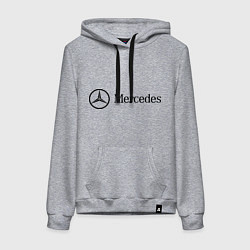 Женская толстовка-худи Mercedes Logo