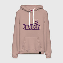 Женская толстовка-худи Twitch Logo