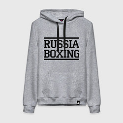 Женская толстовка-худи Russia boxing
