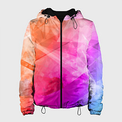 Куртка с капюшоном женская Абстракция, цвет: 3D-черный