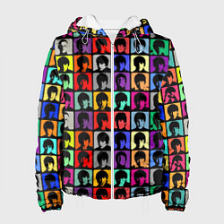 Куртка с капюшоном женская The Beatles: pop-art, цвет: 3D-белый