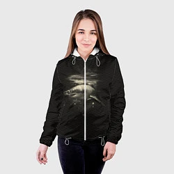 Куртка с капюшоном женская Cosmic Shark, цвет: 3D-белый — фото 2