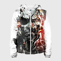 Куртка с капюшоном женская Metal gear solid 5, цвет: 3D-белый