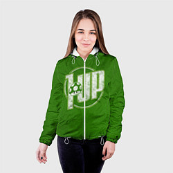 Куртка с капюшоном женская Level Up, цвет: 3D-белый — фото 2