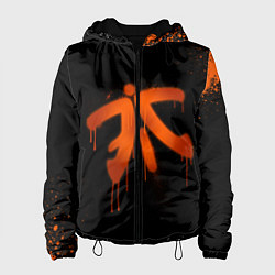 Куртка с капюшоном женская Fnatic: Black collection, цвет: 3D-черный