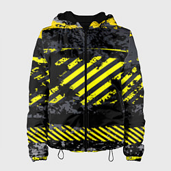 Куртка с капюшоном женская Grunge Line, цвет: 3D-черный