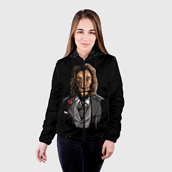 Куртка с капюшоном женская Мистер Лев, цвет: 3D-черный — фото 2