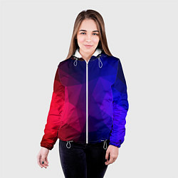 Куртка с капюшоном женская Red&Blue, цвет: 3D-белый — фото 2
