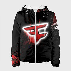 Куртка с капюшоном женская FaZe Clan: Black collection, цвет: 3D-белый