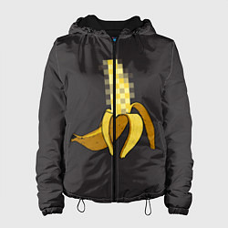 Куртка с капюшоном женская XXX Banana, цвет: 3D-черный