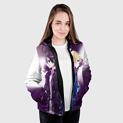 Куртка с капюшоном женская Юдзио (ユージオ Yūjio, цвет: 3D-черный — фото 2