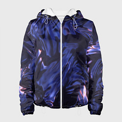 Куртка с капюшоном женская Нефть, цвет: 3D-белый