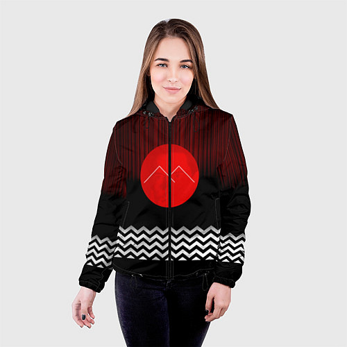 Женская куртка Twin Peaks Sun / 3D-Черный – фото 4