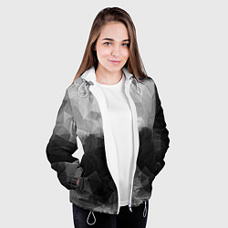 Куртка с капюшоном женская Polygon gray, цвет: 3D-белый — фото 2
