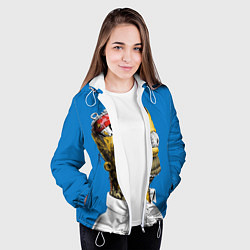 Куртка с капюшоном женская Duff Brain, цвет: 3D-белый — фото 2