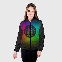Куртка с капюшоном женская Coldplay Colour, цвет: 3D-черный — фото 2