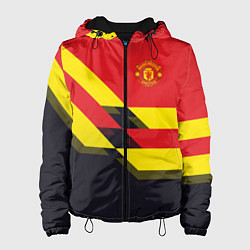 Куртка с капюшоном женская Man UTD FC: Black style, цвет: 3D-черный
