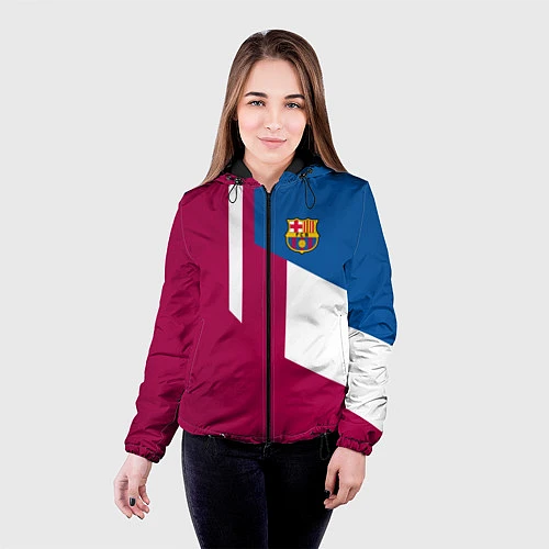 Женская куртка FC Barcelona 2018 / 3D-Черный – фото 4