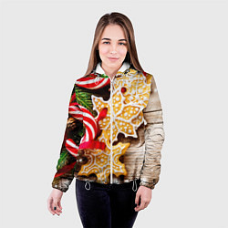 Куртка с капюшоном женская Однажды в Сочельник, цвет: 3D-белый — фото 2