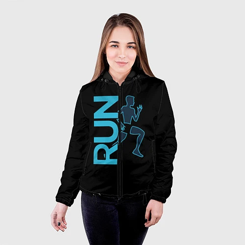 Женская куртка RUN: Black Style / 3D-Черный – фото 4