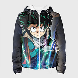 Куртка с капюшоном женская My Hero Academia синий свет, цвет: 3D-белый