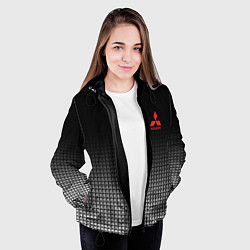 Куртка с капюшоном женская MITSUBISHI SPORT, цвет: 3D-черный — фото 2