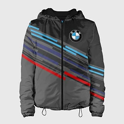 Куртка с капюшоном женская BMW BRAND COLOR, цвет: 3D-черный