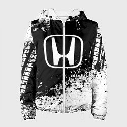 Куртка с капюшоном женская Honda: Black Spray, цвет: 3D-белый