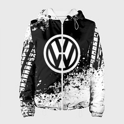 Куртка с капюшоном женская Volkswagen: Black Spray, цвет: 3D-белый