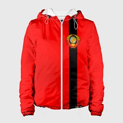 Куртка с капюшоном женская Советский Союз, цвет: 3D-белый