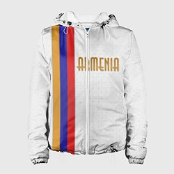 Куртка с капюшоном женская Armenia Line, цвет: 3D-белый