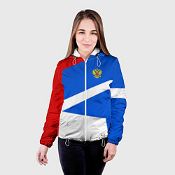Куртка с капюшоном женская Russia: Light Sport, цвет: 3D-белый — фото 2
