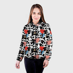 Куртка с капюшоном женская Funny Pandas, цвет: 3D-черный — фото 2