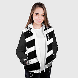 Куртка с капюшоном женская Juve: B&W Lines, цвет: 3D-белый — фото 2