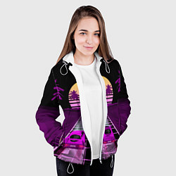 Куртка с капюшоном женская Digital Race, цвет: 3D-белый — фото 2