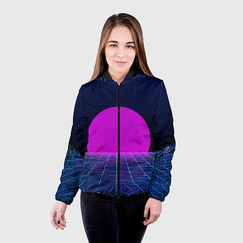 Женская куртка Digital Sunrise / 3D-Черный – фото 4
