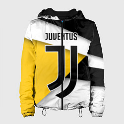 Куртка с капюшоном женская FC Juventus, цвет: 3D-черный