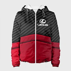 Куртка с капюшоном женская Lexus: Red Carbon, цвет: 3D-белый