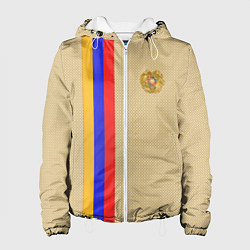 Куртка с капюшоном женская Armenia Style, цвет: 3D-белый
