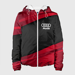 Куртка с капюшоном женская Audi: Red Sport, цвет: 3D-белый