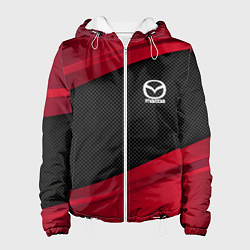 Куртка с капюшоном женская Mazda: Red Sport, цвет: 3D-белый